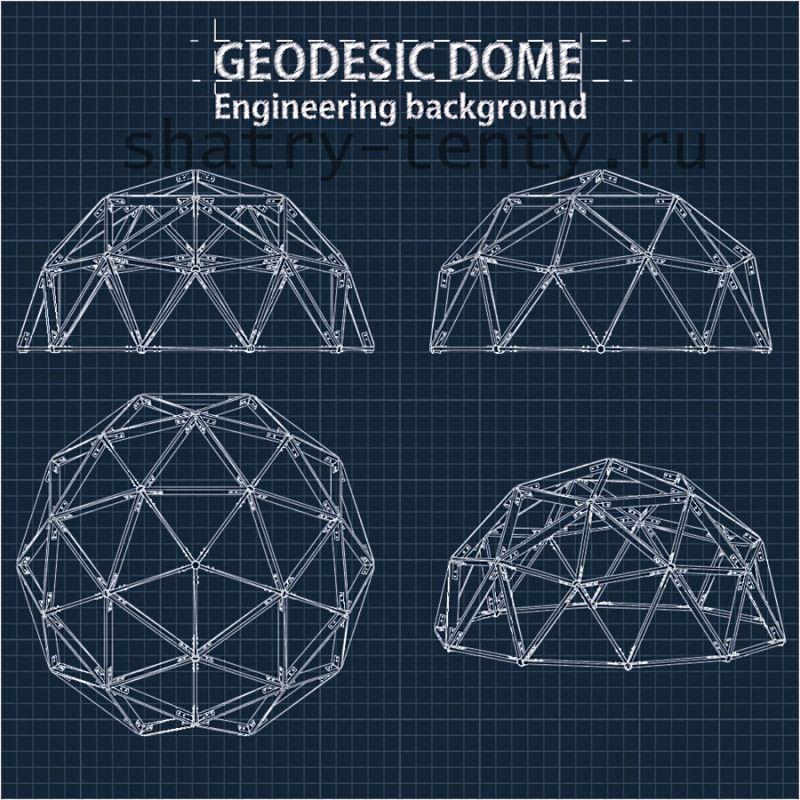 Геодезическая 12. Геодезический купол вектор.